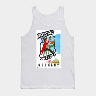 Vintage Travel Poster Hospitable Germany Tank Top